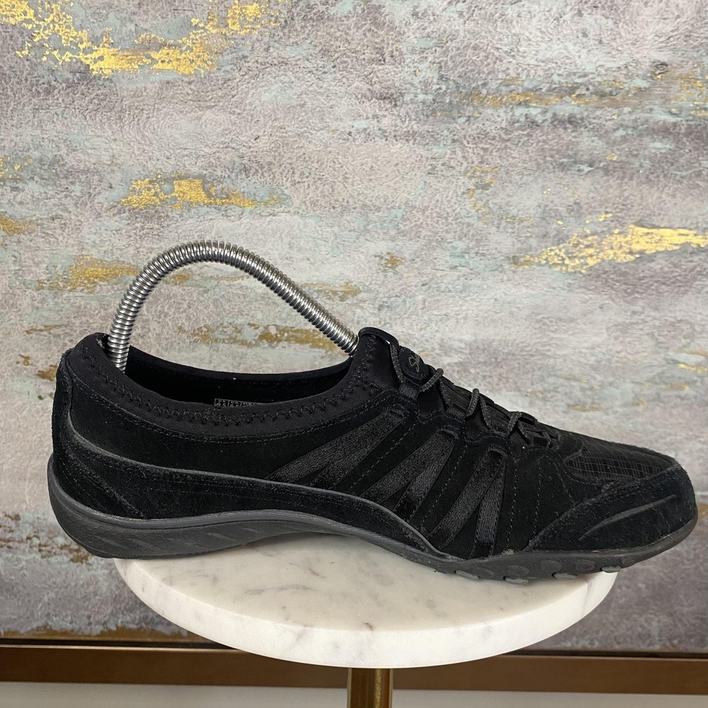 Skechers Shoes Womens Size 9.5 Black Relaxed Fit Memory Foam Sneakers SN 23020 - Picture 5 of 11